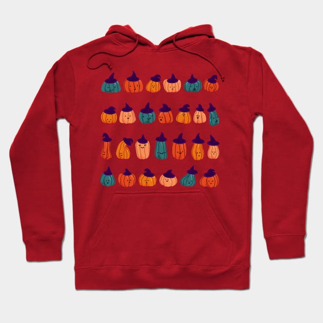 Spooky cute witch pumpkins Hoodie by illograph